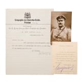 Eitel Friedrich Prince of Prussia (1883-1942) - letter with signature, picture postcard