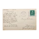 Oskar Prince of Prussia (1888-1958) - letter with signature, picture postcard