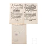 Bavaria - group of documents for Customs Inspector Franz M&uuml;ller in Memmingen