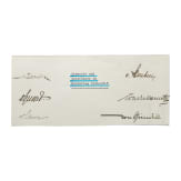 Six original autographs of generals and military leaders of the 1st world war