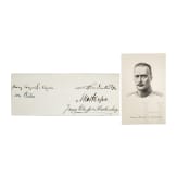 Five original autographs of generals and military leaders of the 1st world war