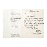 Four original autographs of generals and military leaders of the 1st world war