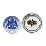 Two porcelain plates, Nymphenburg / Rosenthal, dated 1911