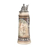 Large, hunting two litre jug, around 1900