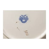 Ceramic plate with battleships, around 1900