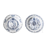 Two Meissen plates