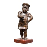 Bronze sculpture of a Prussian soldier boy