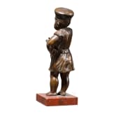 Bronze sculpture of a Prussian soldier boy