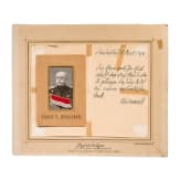 Bismarck portrait with accompanying letter, late 19th century