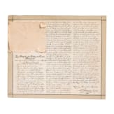Bismarck portrait with accompanying letter, late 19th century