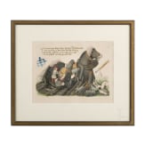 Hand coloured print of a Bavarian tournament