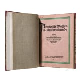 Archiv f&uuml;r Waffen- und Uniformkunde, hardcover complete edition, 1918-1919