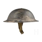 Steel helmet from 1941 and water bottle 1st world war
