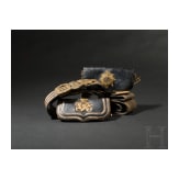 Two cartouche boxes with bandeliers, England, c. 1900