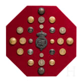 Collection Livr&eacute;e buttons, France and Belgium, about 1900
