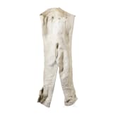 Military trousers and feather decoration, 19th century