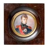 J&eacute;r&ocirc;me Bonaparte - miniature portrait on ivory, early 19th century