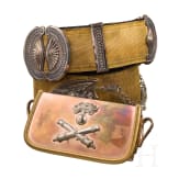 Cartouche box and bandelier for officers of mounted artillery, c. 1930