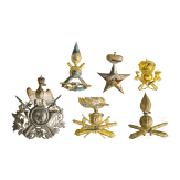 Six Italian headgear emblems, 20th century