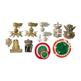 Convolute of international insignia, mostly Italy, 20th century