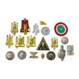 Convolute of badges of fascist Italian organizations
