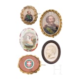 Five medallions, 19th/ 20th century