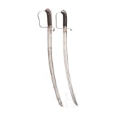 Two Austrian sabres M 1861 for infantry troopers