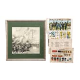 Lithograph, c. 1914; German uniform plates, c. 1890