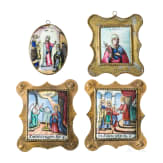 Four little Russian icons, 2nd half of the 19th century