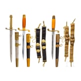 Three daggers for officers, Soviet Russia/Bulgaria