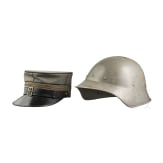 Switzerland - Cap for a captain and steel helmet, 20th century