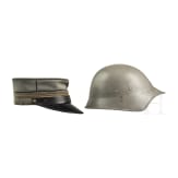 Switzerland - Cap for a captain and steel helmet, 20th century