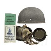 Switzerland - steel helmet and gas mask, pre-1945