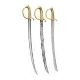 Three Briquet sabres, 19th century