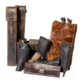 Convolute of knapsacks, gaiters, cases, etc.