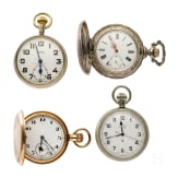 Four pocket watches