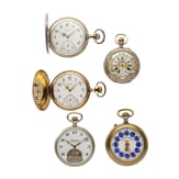 Five pocket watches