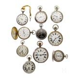 Ten pocket watches