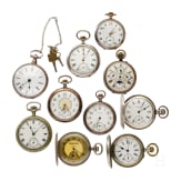 Ten pocket watches