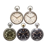 Five service watches of the British Army