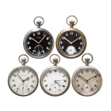 Five service watches of the British Army