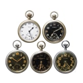 Five service watches of the British Army