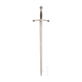 A hand-and-a-half sword, replica in the style of the 16th century (with original pommel)