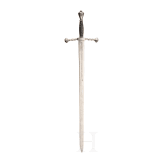 A hand-and-a-half sword, replica in the style of the 16th century (with original pommel)