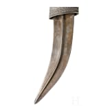 A silver-mounted djambia, Yemen, 19th century