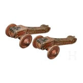 A pair of French courtly saluting cannons from one of Louis XIV's residences, circa 1700