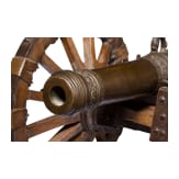A model cannon with carriage, Nuremberg, dated 1650