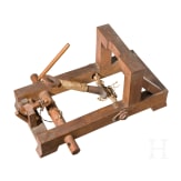 A detailed model of a catapult, circa 1900