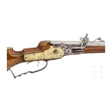 A southern German wheellock rifle with fine bone veneer, circa 1630/40