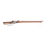 A Saxon wheellock carbine, dated 1672